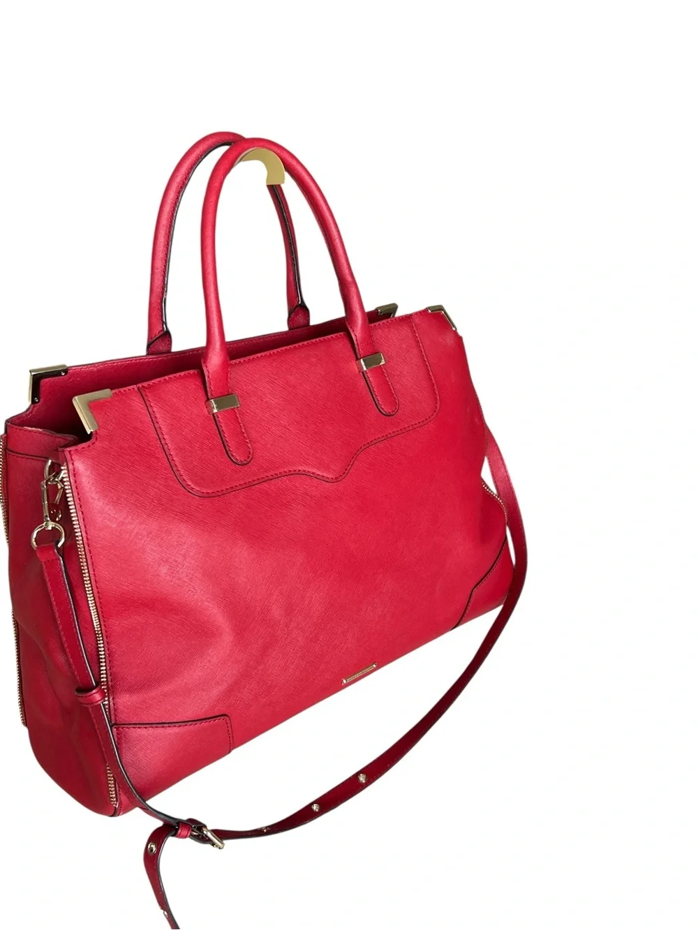 Rebecca Minkoff Red Structured Shoulder Tote Size L